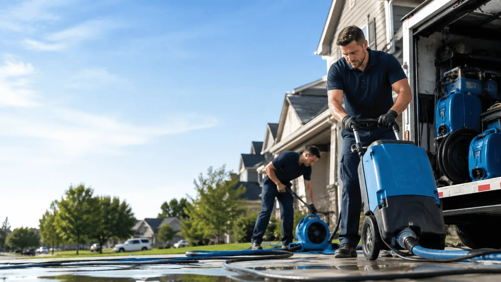 Dehumidification being performed in Royersford, PA